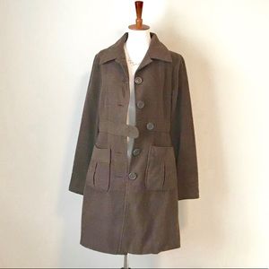 DOKI GEKI WOOL BLEND COAT - SIZE M